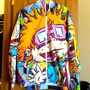 Nostalgic Nickelodeon Track Jacket Size Large